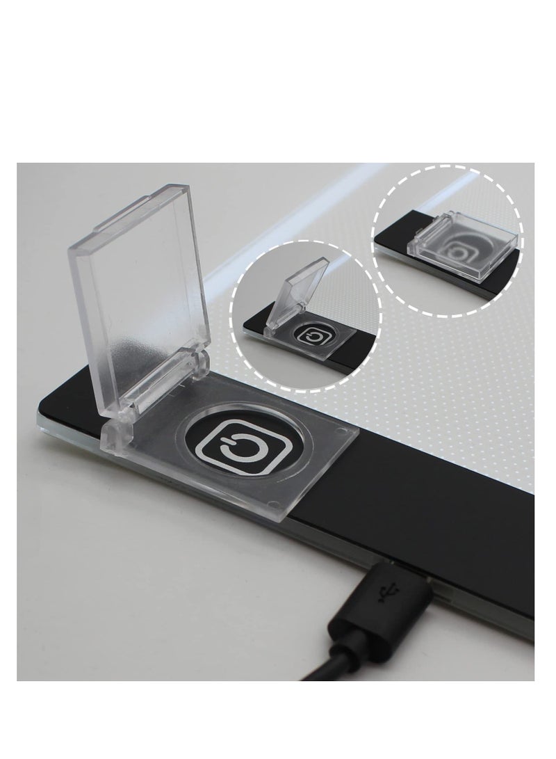 2PCS Diamond Painting Accessories Light Pad Switch Cover, Diamond Art Light Pad Touch on Protector Cover for Light Pad, Light Table, Lightbox for Tracing, Light Board, Diamond Art Supplies Tools - Image 3