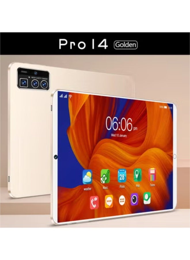 14 Pro 16GB+1TB Android Tablet 10.1 بوصة ثنائي الشريحة دعم المكالمات التعليمية
