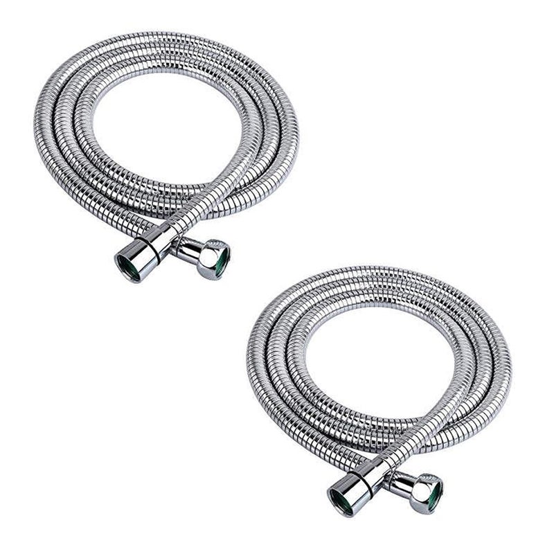 Acetap 304 Stainless Steel Chrome Finish Flexible Tube Shower Hose PipeHand Shower PipeHealth Faucet Tube Jet Spray Pipe 1 Meter Pack of 2 Piece - Image 1
