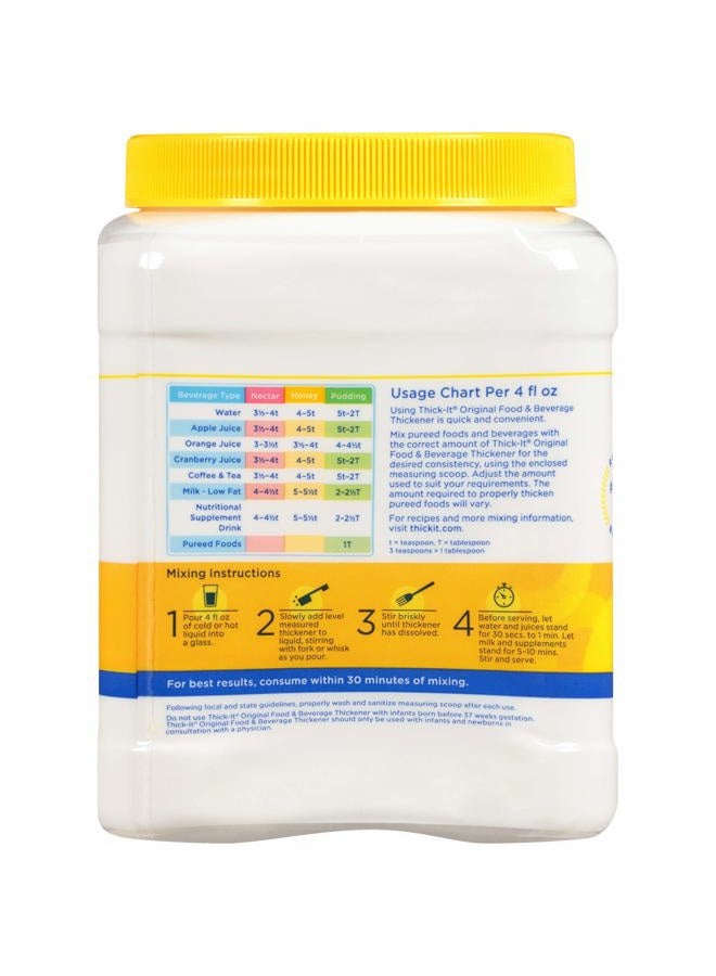 THICK-IT Original Food & Beverage Thickener, Flavorless Powder for Dysphagia (IDDSI), Digestible Swallowing Aid, Easy-to-Mix & Instant Dissolve, Used in Hot & Cold Food, 10 oz Canister - Image 3