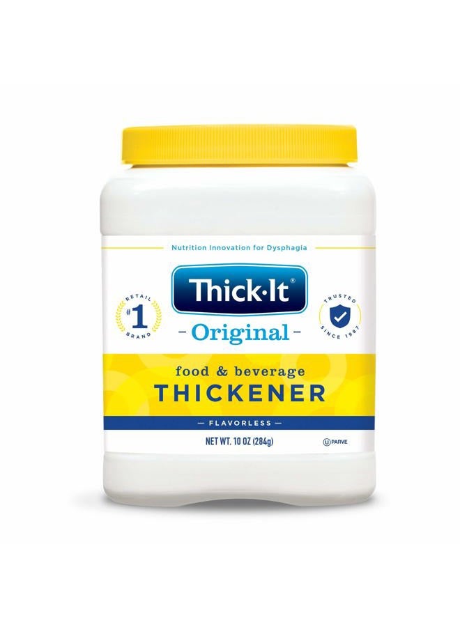 THICK-IT Original Food & Beverage Thickener, Flavorless Powder for Dysphagia (IDDSI), Digestible Swallowing Aid, Easy-to-Mix & Instant Dissolve, Used in Hot & Cold Food, 10 oz Canister - Image 1