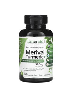 Emerald Laboratories Emerald Laboratories, Meriva Turmeric +, 500 mg, 60 Vegetable Caps (250 mg per Capsule)  - Image 1