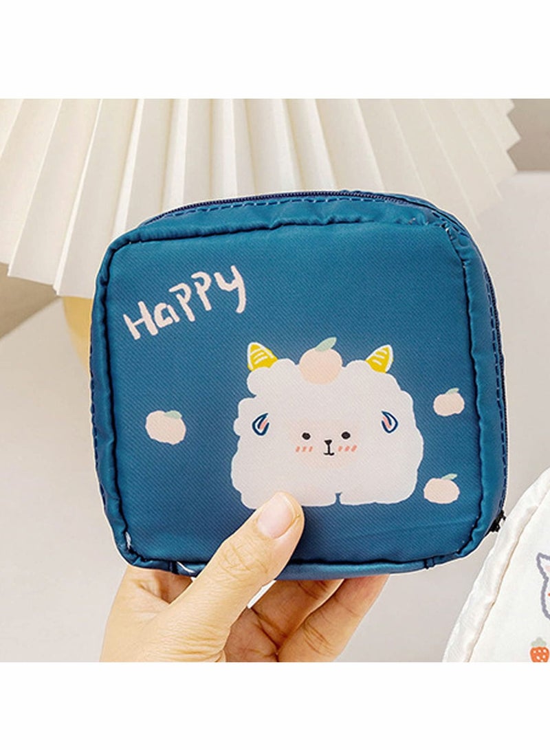 Excefore Sanitary Napkin Storage Bag, Zipper Menstrual Pad Bag Portable Sanitary Napkin Storage Tampons Holder for Purse First Period Kit for Teen Girls Store Sanitary Pads for Women(4Pcs)  - Image 4
