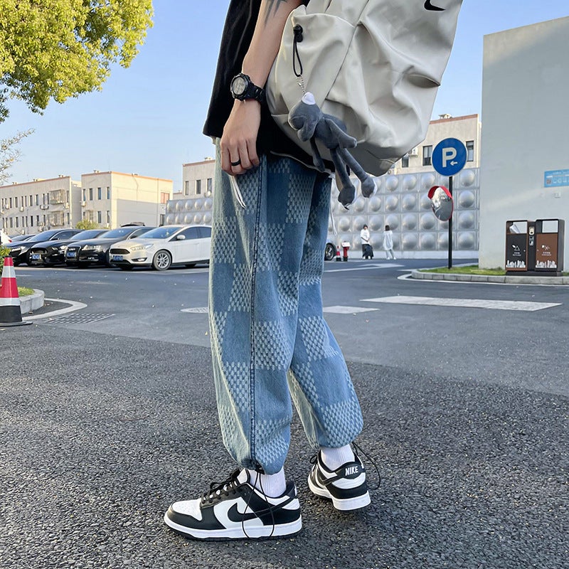 Unisex Classic Denim Jeans Loose Fit Daily Outdoor Wear - Image 4