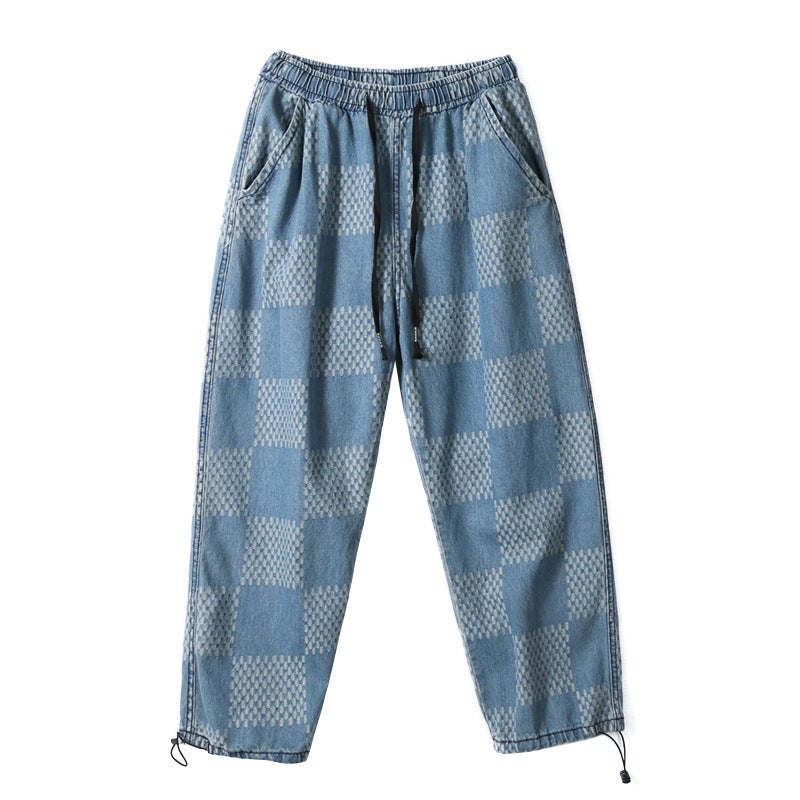 Unisex Classic Denim Jeans Loose Fit Daily Outdoor Wear - Image 1