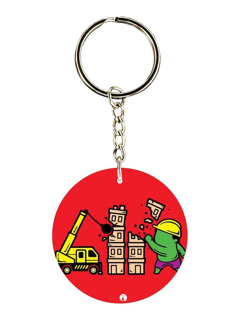 The Hulk Printed Keychain