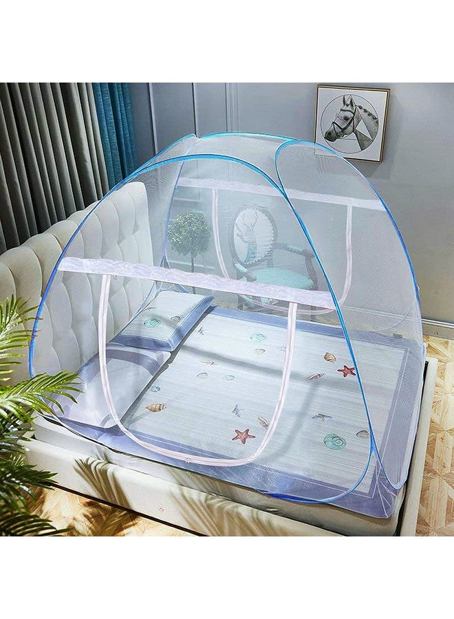 AMMER Pop-Up Mosquito Net Tent for Beds Portable Folding Design with Net Bottom for Baby Adults Trip (79 x71x59 inch) - Image 2