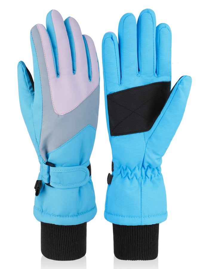 DARCHEN 3-12 Kids Snow Gloves Boys Winter Waterproof Ski Snowboarding Insulated Warm Windproof Cold Weather Sports Age Girls Years Olds - Image 1