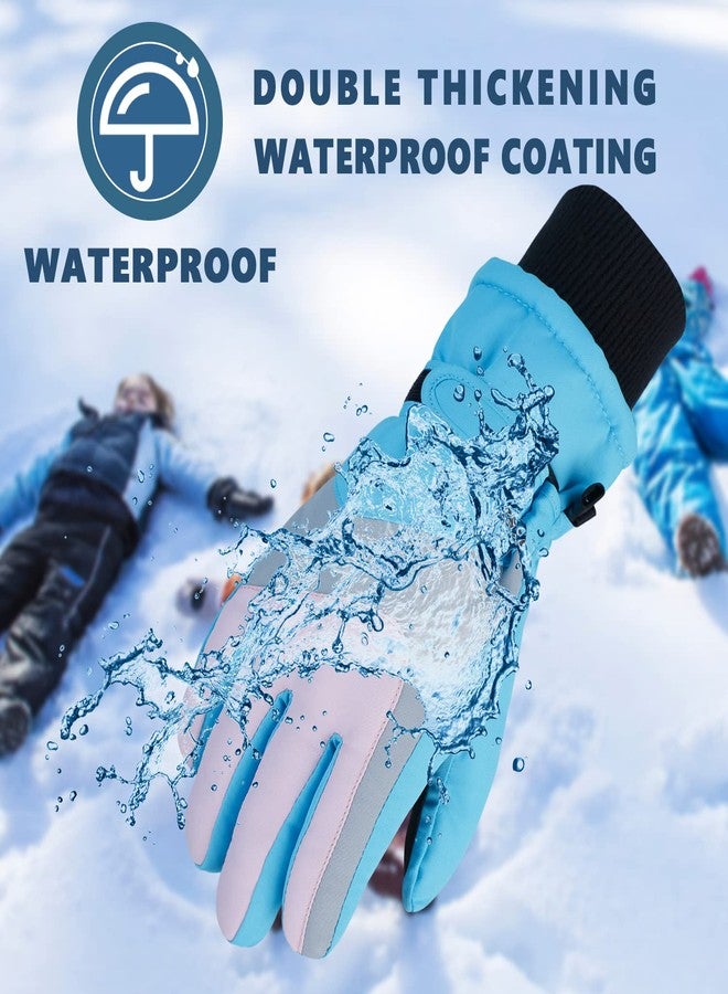 DARCHEN 3-12 Kids Snow Gloves Boys Winter Waterproof Ski Snowboarding Insulated Warm Windproof Cold Weather Sports Age Girls Years Olds - Image 3
