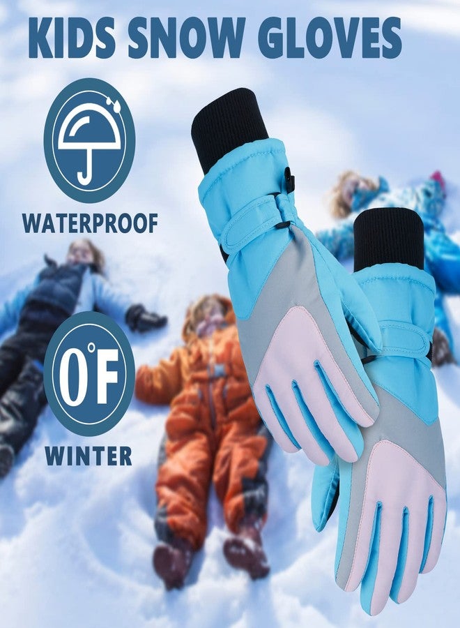 DARCHEN 3-12 Kids Snow Gloves Boys Winter Waterproof Ski Snowboarding Insulated Warm Windproof Cold Weather Sports Age Girls Years Olds - Image 2