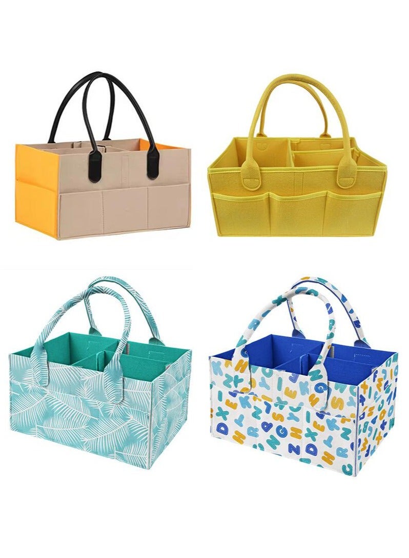 Gonice Baby Diaper Caddy Organizer Tote Bag - Nursery Storage Bin for Changing Table | Portable Car Travel Organizer  - Image 4