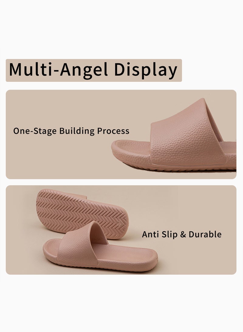YORGOU Non-Slip Bathroom Slippers for Men and Women Large Size Quick Drying Shower Shoes Soft Comfortable Sole Slide On Sandals for Indoor Outdoor Daily Use - Image 3
