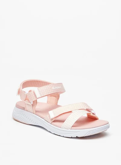 Kappa Women's Textured Floaters with Hook and Loop Closure