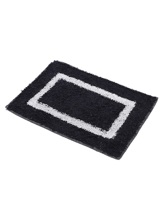 Status Contract Microfiber Soft and Super Absorbent Door Mat/Bath Mat-38X58 CM (Black) - Image 3