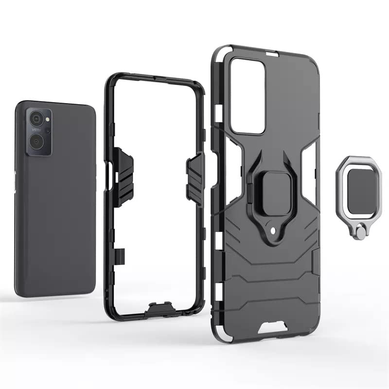 Spazy Case® Oppo K10 Back Cover | Dual Layer Armor Defender Full Body Protective + PC Hybrid Kickstand Back Case for Oppo K10 - Image 3