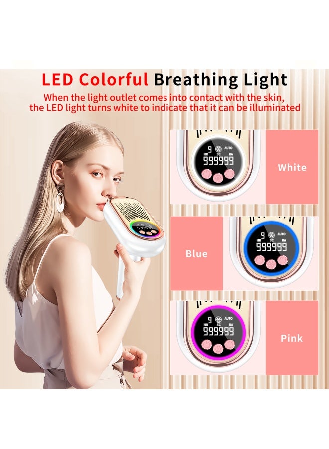 IPL Laser Hair Removal for Women and Men, 45°F Ice Cooling Laser Hair Removal Device for Face & Body, At-Home Painless Hair Remover with Long-Lasting Results, Smooth Skin Gift - Image 2