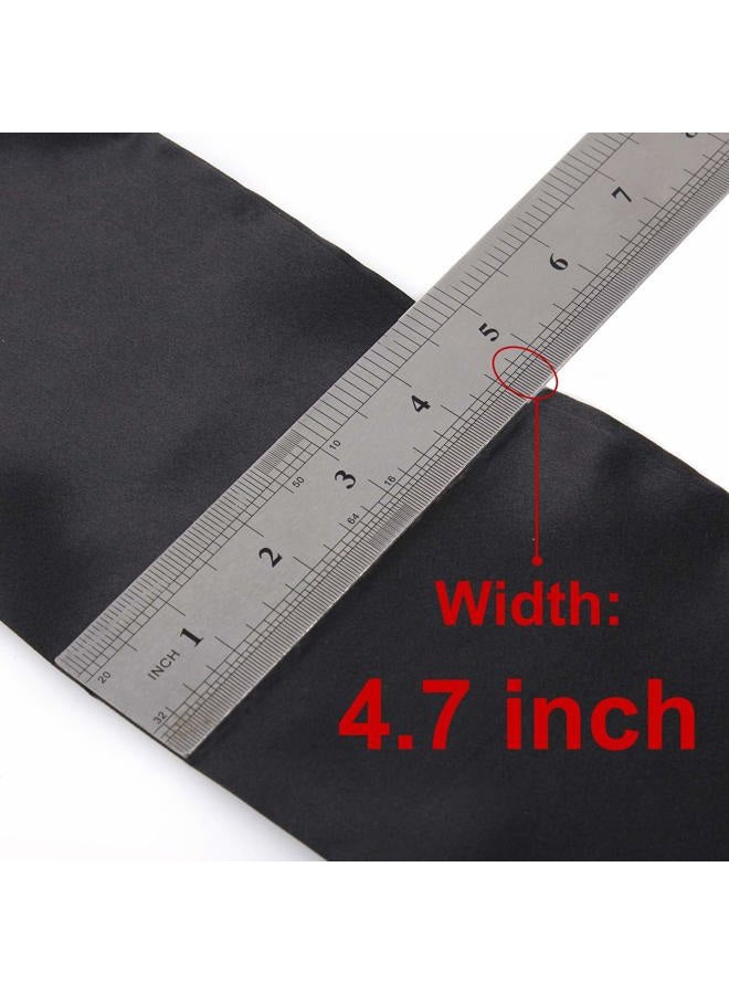 Xtrend Satin Edge Scarves for Wigs Silk Headbands Soft Edge Scarf to Lay Edges for Black Women Keep Wig Secured Satin Headband for Yoga, Makeup, Facial, Sport (1 pc, Black#) - Image 4