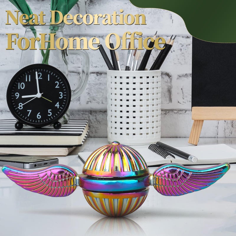 LNCOJOLM Rainbow Fidget Spinner Toy for Kids Adults, Fidget Orb Ball Finger Hand Spinners Desk Decoration Fingertip Gyro for Anxiety Stress Relief, Birthday Gift Stocking Stuffer - Image 5
