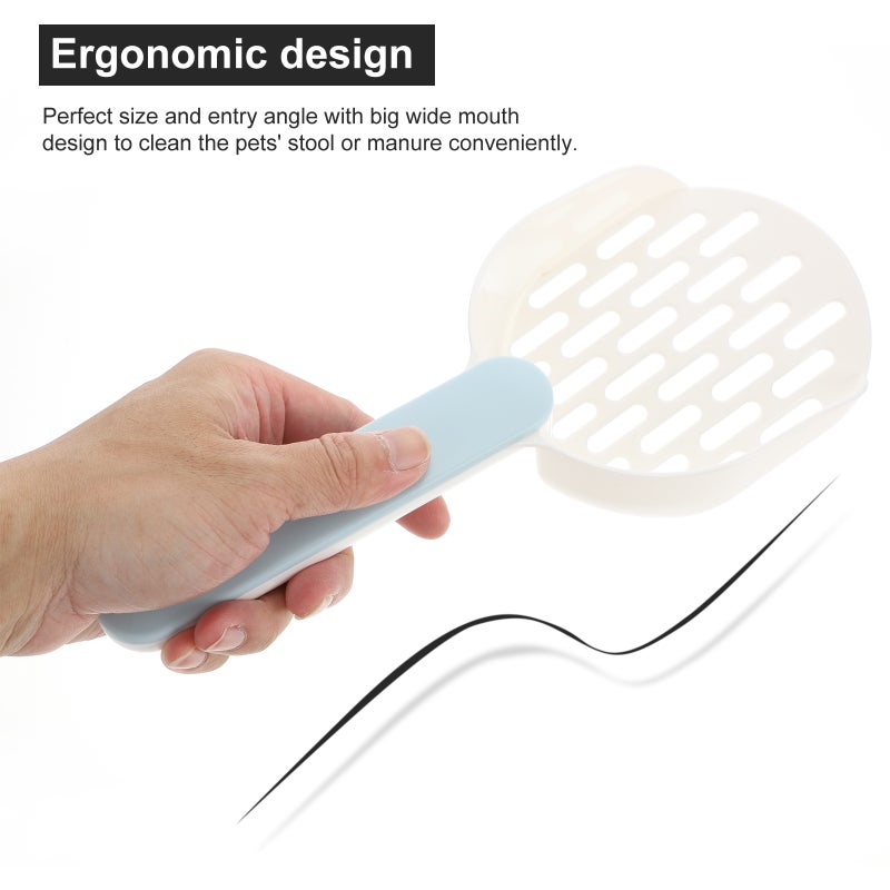 2 Sets Cat Litter Scoop with Holder for Litter Box Pet Litter Cleaning Shovel - Image 4