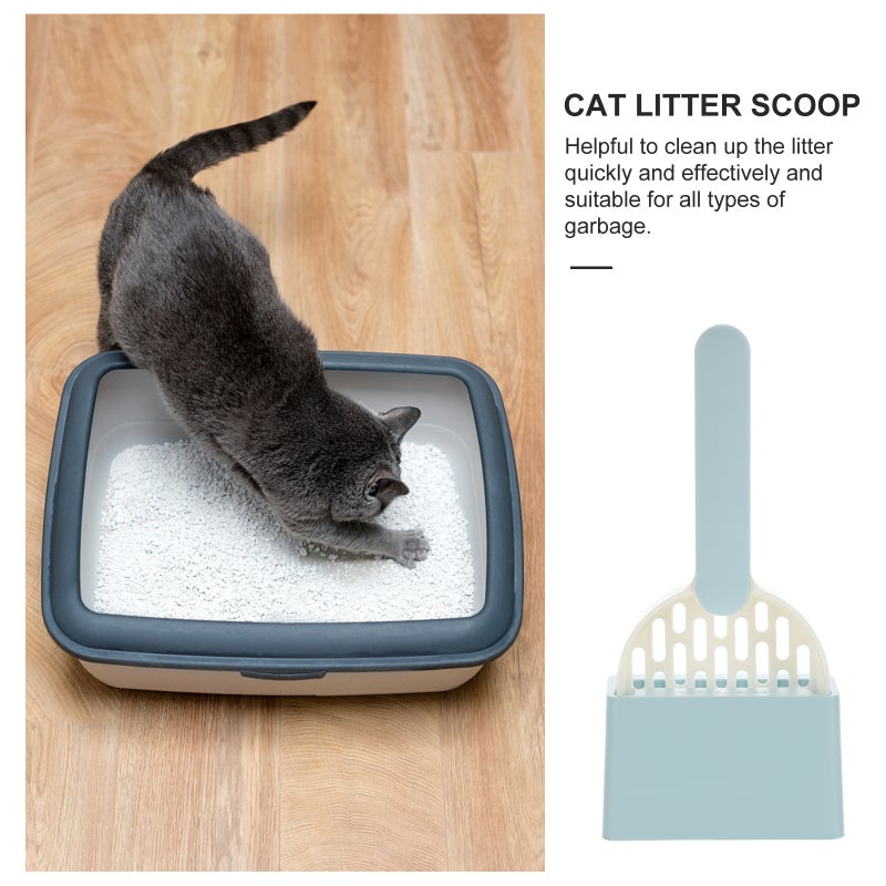 2 Sets Cat Litter Scoop with Holder for Litter Box Pet Litter Cleaning Shovel - Image 3