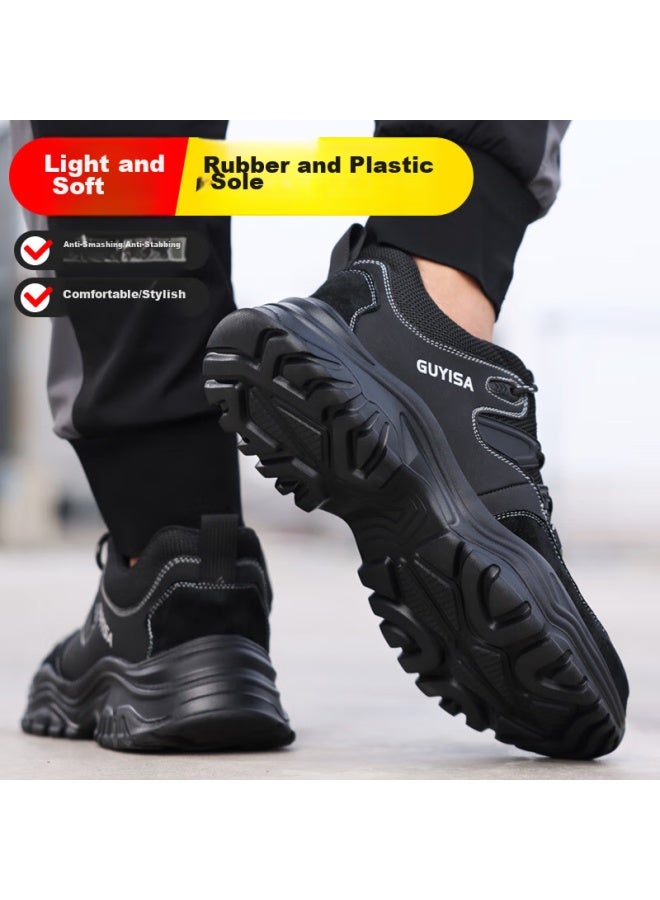 GUYISA Guyisa Safety Shoes For Men, Winter Steel Toe Cap, Anti-smashing, Anti-puncture, Lightweight, Soft Sole, Safety Work Site Functional Shoes 3102 43 - Image 4