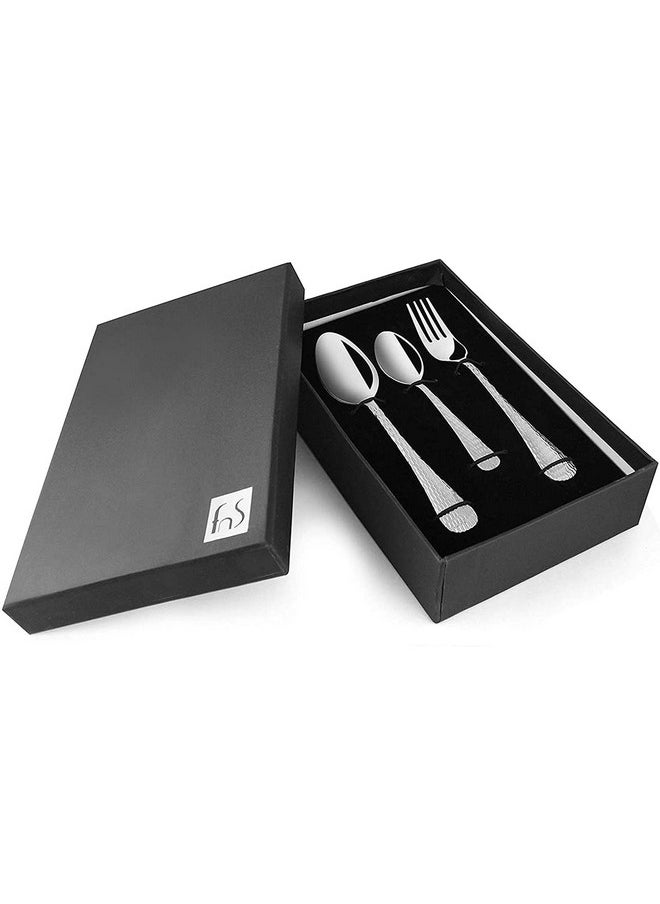 FNS FnS Pearl 18 Pc Cutlery Set with Gift Box (6 Dinner Spoons, 6 Dinner Forks & 6 Teaspoons) 