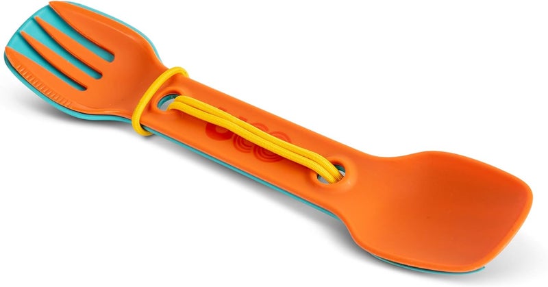 UCO Utility Spork 3-in-1 Combo Spoon-Fork-Knife Utensil, 2-Pack, Gold/Sky Blue - Image 3