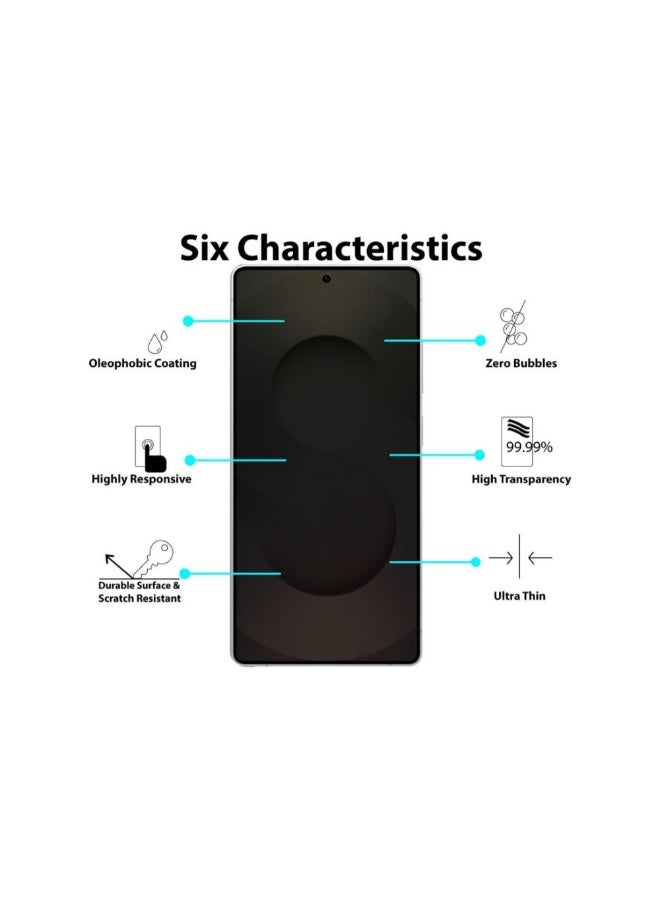 ACLIX Private Screen Protector For Samsung A37 and Samsung A57, 9h tempered glass screen protector, Ultra HD Glass, Anti-Shock Screen, Anti-Scratch Protection - Image 3