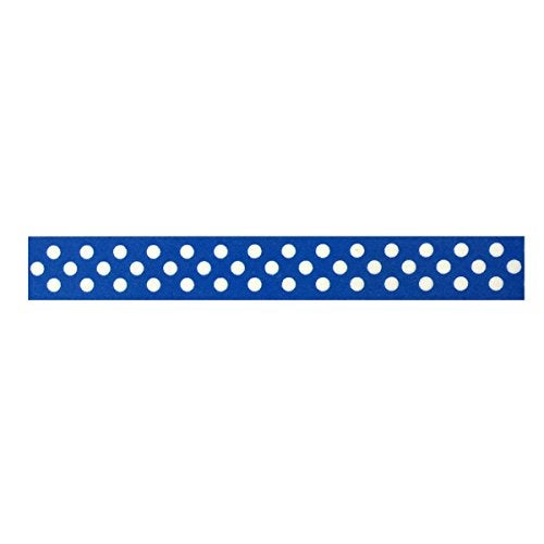 allydrew Decorative Washi Masking Tape, Royal Blue Dots - Image 2