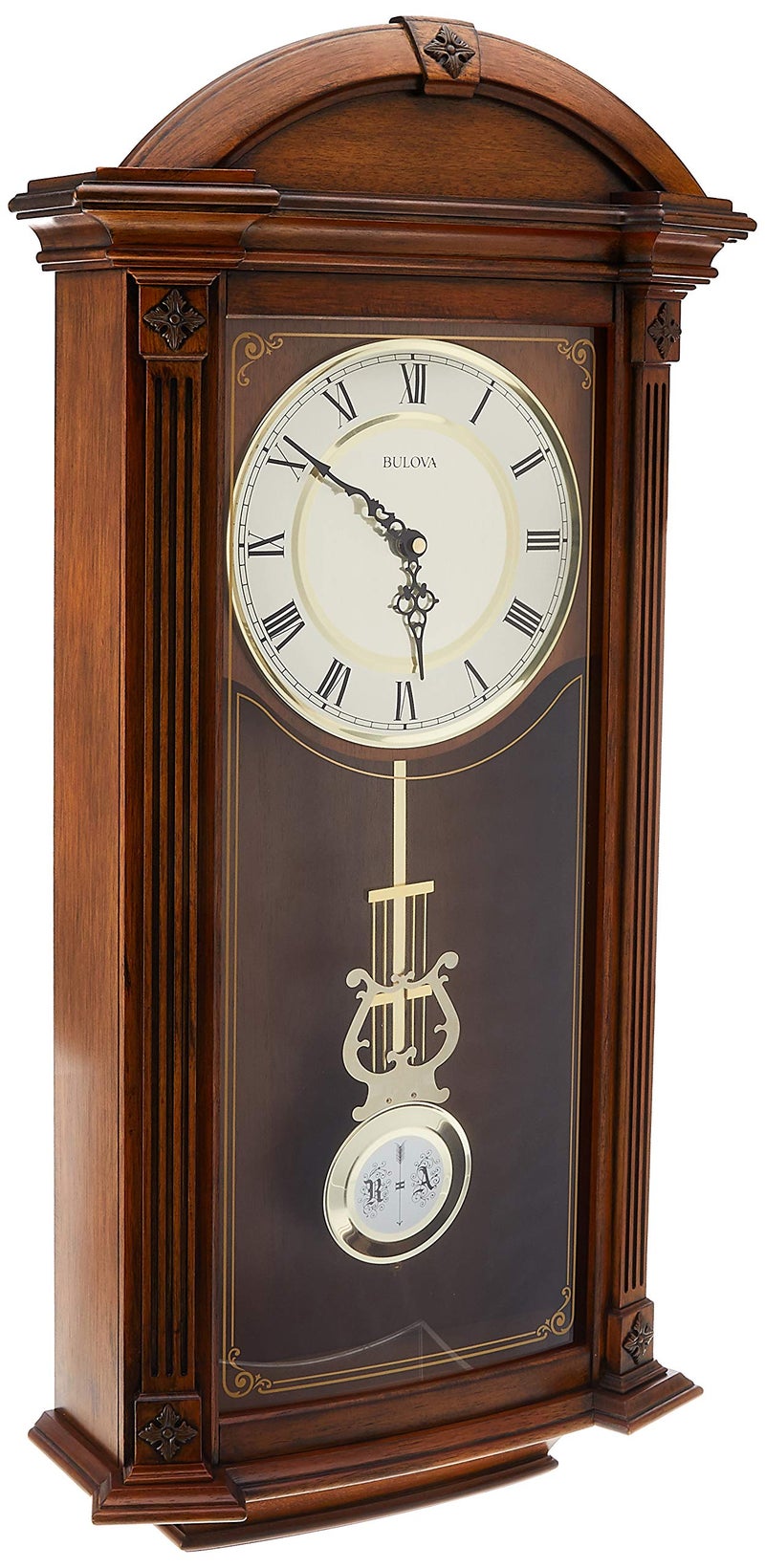 Bulova Bulova C4331 Hartwick Chiming Clock Walnut 2975 x 14 x 55
