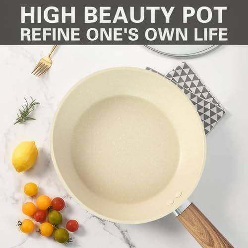 4tens Granite Kadhai pan Non Stick Frying Pan Coating Pan Granite Finish Omlette Egg Pan with Handle Egg Frying Pan for Kitchen Omelet uttapam Frying pan (26 CM KADHAI PAN) - Image 3