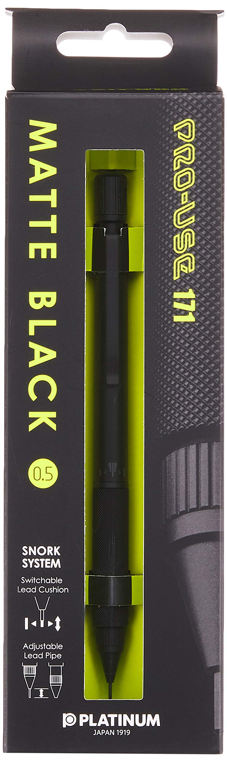 Platinum Pro Use 171 Mechanical Pencil Matt Black 0.5 mm, MSDA-2500B - Image 4