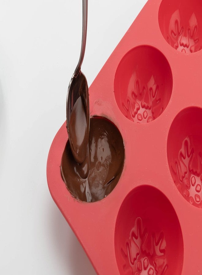 Mobi Hot Chocolate Cocoa Bombs Silicone Mold, Snowflake, for Making 3 "Bombs" - Image 4
