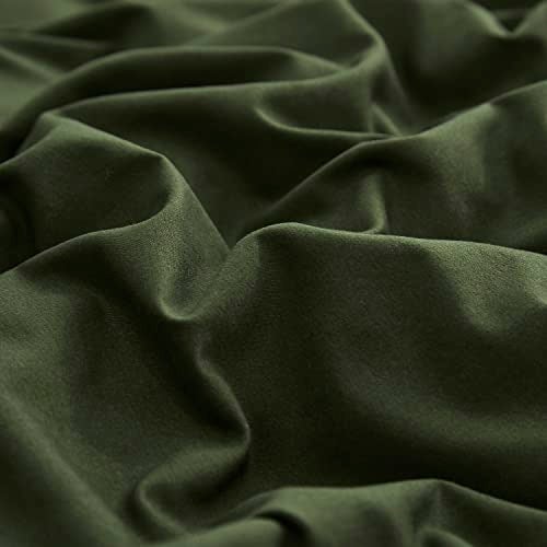 KAREVER Army Green Comforter Queen Dark Green Bedding Set Olive Green Comforter Set Queen Men Breathable 3 PCs Comforter Set 1 Queen Comforter (90x90 inches) with 2 Pillowcases (20x26 inches) - Image 4