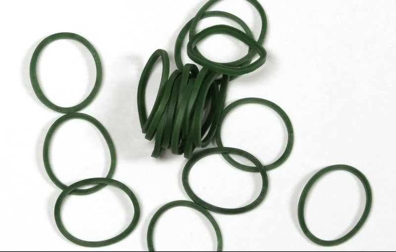 راينبو لووم حلقات مطاطية قوس قزح® باللون الأخضر الداكن مع 24 مشبك C (عدد 600) - Image 2