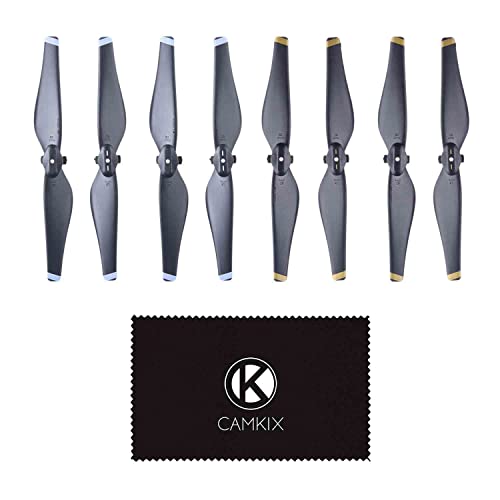CamKix Replacement Propellers Compatible with DJI Mavic Air - 4 or 8 Blades (Black) (2 Sets of 8 Blades) - Image 2