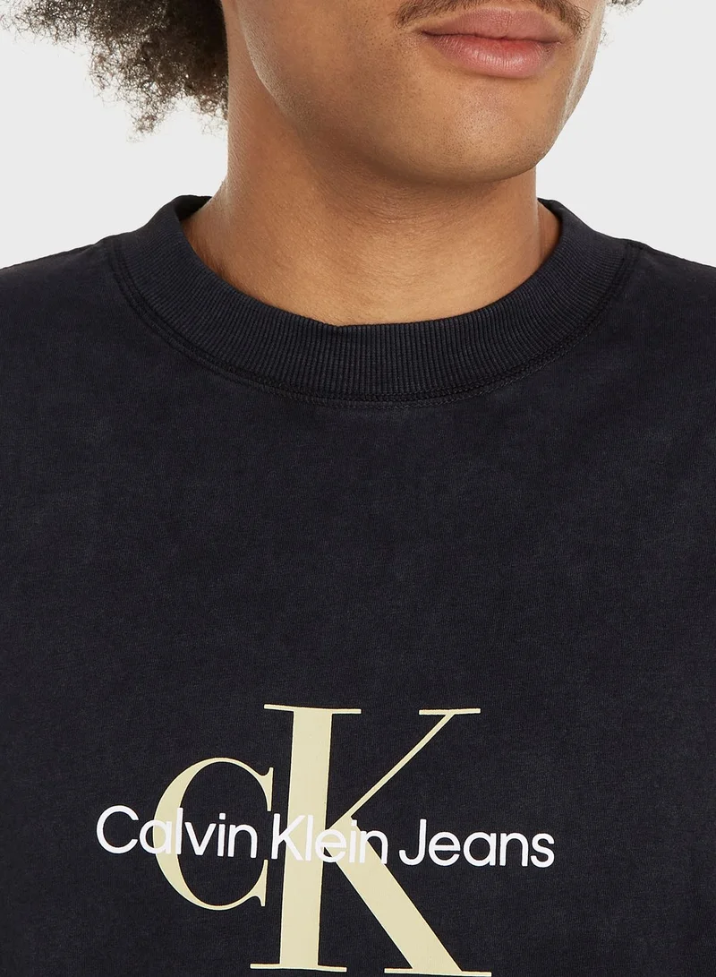 Calvin Klein Jeans Logo Crew Neck T-Shirt