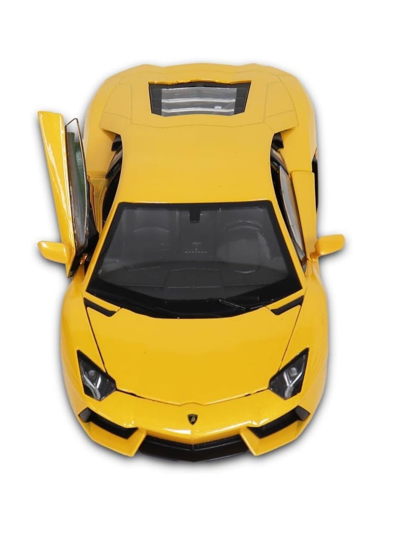 Welly Welly Nex Die-Cast Metal Model Car - 1:24 - Lamborghini Aventador Coupe - No:24033W  - Image 3