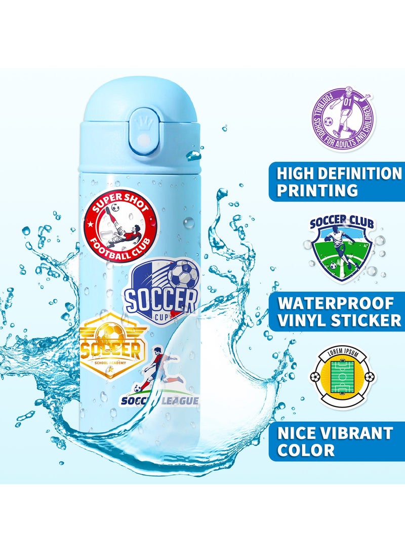 50PCS Soccer Stickers Football Stickers Water Bottle Stickers World Cup Football Stickers Laptop Sticker Vinyl Waterproof Stickers Wardrobe Car Skateboard Phone Luggage Guitar DIY Decal for Kids - Image 5