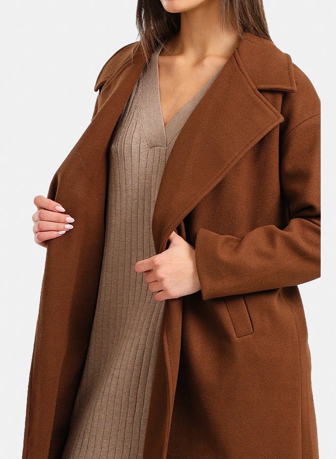 Clue Notch Collar Midi Coat - Image 5