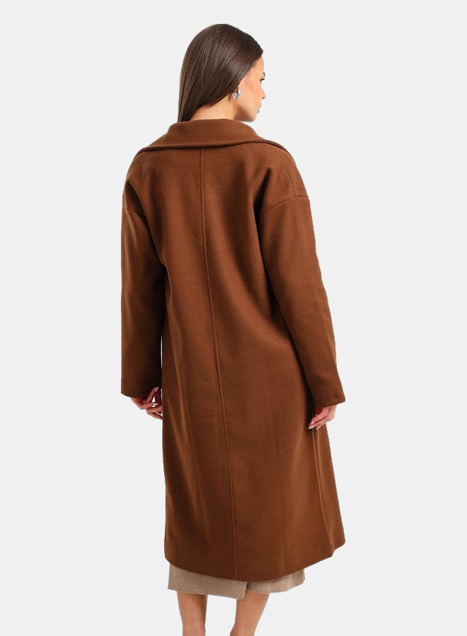 Clue Notch Collar Midi Coat - Image 4