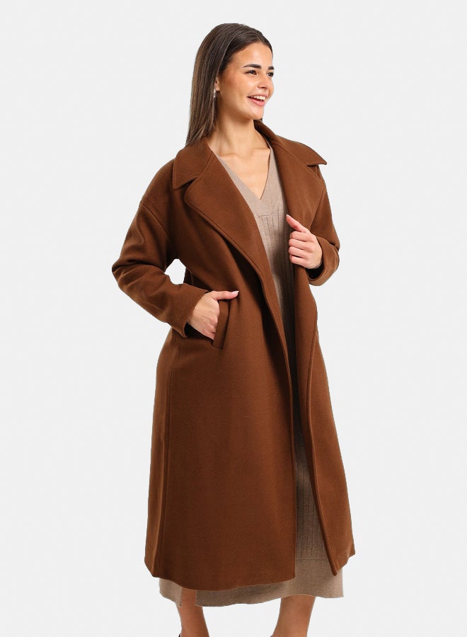 Clue Notch Collar Midi Coat - Image 2
