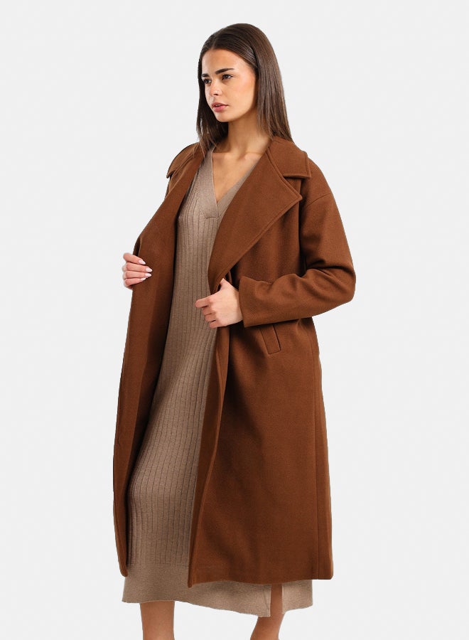 Clue Notch Collar Midi Coat - Image 3