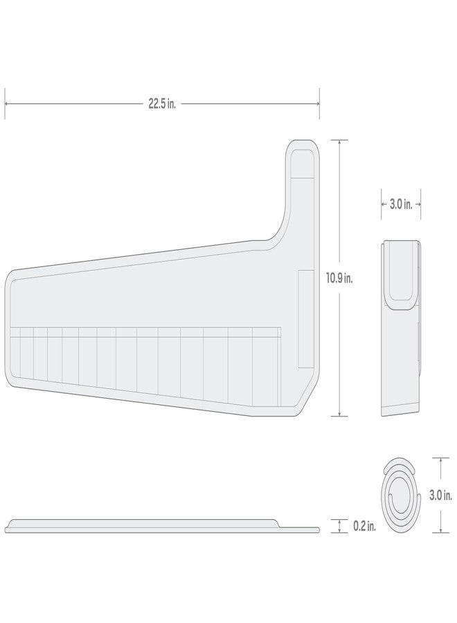 TEKTON 14-Tool Stubby Combination Wrench Pouch (6-19 mm) | OTP21206 | Made in USA - Image 5