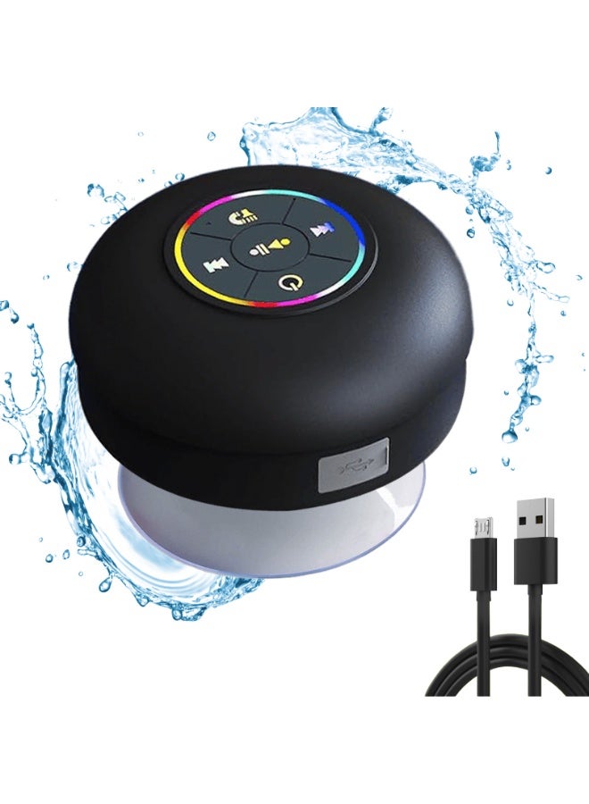 ACYYH Portable Bluetooth Speaker with LED Lights, Built  in Microphone, USB Charging, Compact Design - Image 1