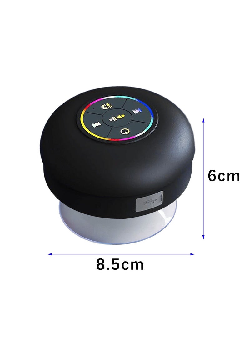 ACYYH Portable Bluetooth Speaker with LED Lights, Built  in Microphone, USB Charging, Compact Design - Image 2