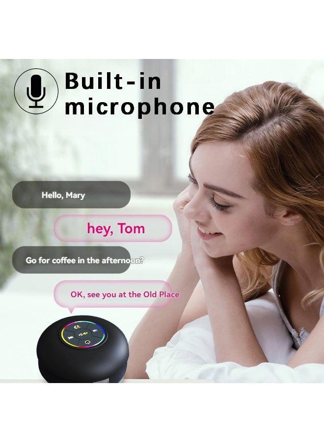 ACYYH Portable Bluetooth Speaker with LED Lights, Built  in Microphone, USB Charging, Compact Design - Image 5
