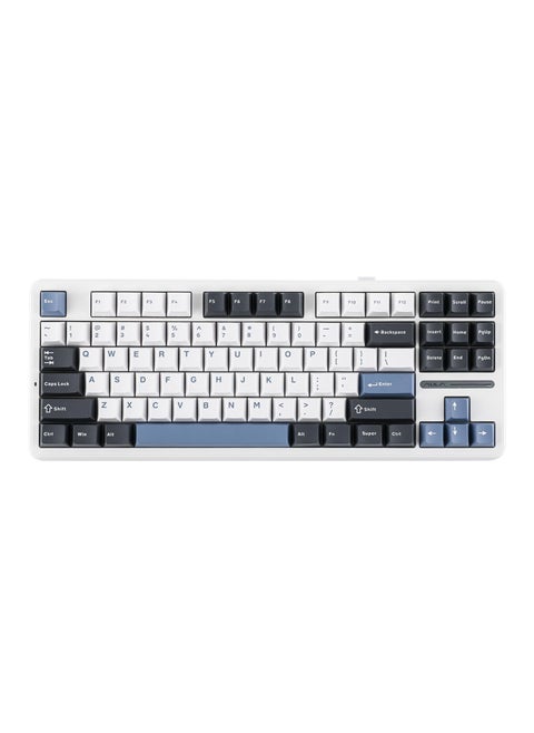 F87 Pro Wireless Gasket Mechanical Keyboard, 87 Keys Compact TKL 3 Modes (Bluetooth /2.4GHz Wireless/Tpye-C) Gaming Keyboard Graywood Switch