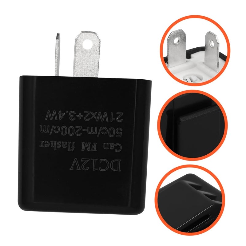 PRETYZOOM 4 قطع إشارة دراجة نارية قابلة للتعديل، مرحل LED، دائرة إلكترونية، مؤشر الأداء - Image 5