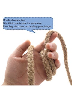 Braided Jute Rope 25 Feet 11mm Thick Twine Rope for Crafting Cat Scratching Gardening Bundling and Macrame Projects - pzsku/Z4013A4A445A6729EE766Z/45/_/1720588934/0a976f72-b81b-4c60-bed3-8679b05cec18